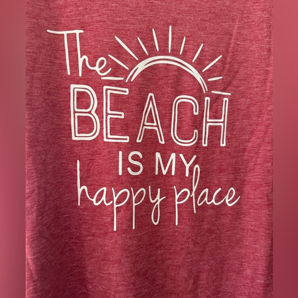 🔥🌞Graphic Tee - 'The Beach is My Happy Place' - Picture 2 of 5